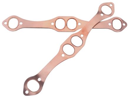Draagbare Duurzaam Sbc Ovale Poort Koperen Header Uitlaat Pakkingen Voor 327 305 350 Herbruikbare Uitstekende Afdichting Auto Accessoires