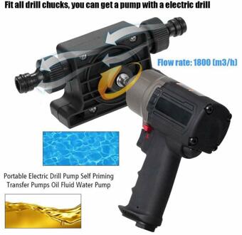 Draagbare Elektrische Boor Diesel Zelfaanzuigende Waterpomp Mini Handpomp Vloeistof Olie Transfer Vloeistof Pompen Huis Tuin outdoor