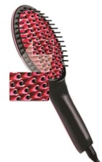 Draagbare Elektrische Digtal Snelle Stijltang Kam Borstel Led Temperatuur Flatiron Stijltang Hoofd Massage Anti-Geschaald VS