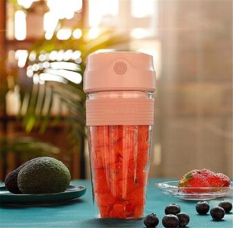 Draagbare Elektrische Juicer Blender Usb Mini Fruit Mixers Sapcentrifuge Fruit Extractoren Voedsel Milkshake Multifunctionele Sap Maker Machine roze