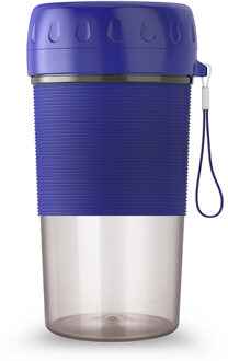 Draagbare Elektrische Juicer Usb Oplaadbare Smoothie Blender Machine Mixer Mini Sap Cup Maker Snelle Blenders Thuis Food Processor blauw
