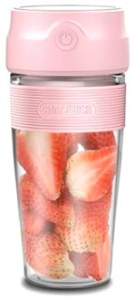 Draagbare Elektrische Mixer Juicer Usb Cup Blender Elektrische Usb Huishouden Juicer Oranje Juicer Mini Snelle Blender roze