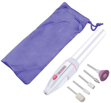Draagbare Elektrische Nail Boor Kit Set Batterij Manicure Pedicure Slijpen Satineermachine Persoonlijke Manicure En Pedicure Kit