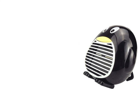 Draagbare Elektrische Pinguïn Heater Mini Ventilator Kachel Desktop Huishouden Muur Handige Verwarming Kachel Radiator Warmer Machine Voor Winter Zwart / UK