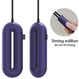 Draagbare Elektrische Schoenen Droger Heater Constante Temperatuur Drogen Ontgeuringseffect Ontvochtigen Schoenen Drogen Machine blauw Timing