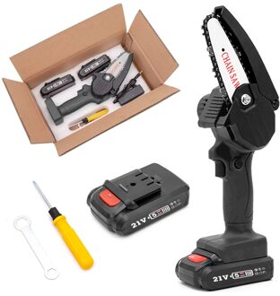 Draagbare Elektrische Snoeizaag Elektrische Kettingzaag Mini Hout Cutter Spliting Kettingzaag Handheld Houtbewerking Tool Voor Tuin Boomgaard Type3-EU plug
