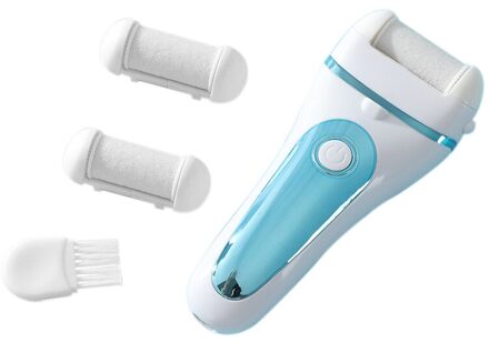 Draagbare Elektrische Voet Bestand Usb Pedicure Machine Voet Reparatie Machine Harde Droge Dode Cuticula Huid Remover Foot Care Tool blauw wit