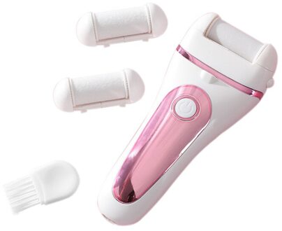 Draagbare Elektrische Voet Bestand Usb Pedicure Machine Voet Reparatie Machine Harde Droge Dode Cuticula Huid Remover Foot Care Tool roze wit