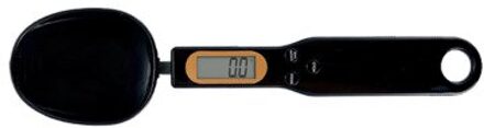 Draagbare Elektronische Lcd Maatlepels Koffie Suiker Gram Schaal Lepel Maatbeker Keuken Schalen Voor Keuken Bakken zwart
