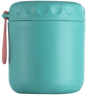 Draagbare Enkelwandige Roestvrijstalen Containers Voedsel Thermos Voor Kids Thermos Lunchbox Voedsel Soep Lekvrij Lunchbox groen