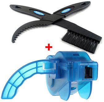 Draagbare Fiets Chain Cleaner Bike Clean Machine Borstels Scrubber Wash Tool Mountain Fietsen Cleaning Kit Outdoor Accessoires G300709A
