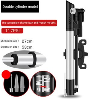 Draagbare Fietsen Pomp Air Inflator Valve Road Mtb Fiets Band Fiets Pomp Inflator Basketbal/Speelgoed Air Inflatie Buis single-cylinder