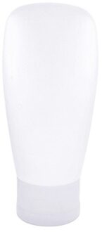 Draagbare Flexibele Makkelijk Te Knijpen Siliconen Reizen Hervulbare Fles Gezichtsreiniger Shampoo Bad Flessen Container Lekvrije 60ml