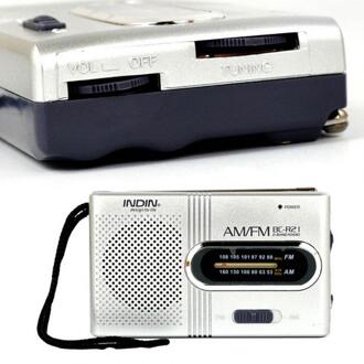 Draagbare Fm Radio Mini Verstelbare Am/Fm Radio Telescopische Antenne Radio Pocket Wereld Ontvanger Speaker Voor
