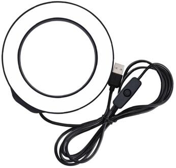 Draagbare Fotografie Led Selfie Ring Licht 12Cm Dimbare Camera Telefoon Ring Lamp 4.7Inch Vullen Licht Voor Make Video live Studio