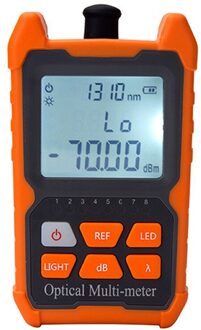 Draagbare Glasvezelkabel Tester, Glasvezel Power Meter, Met Led Licht Netwerk Kabel Tester Tool 8 Golflengten