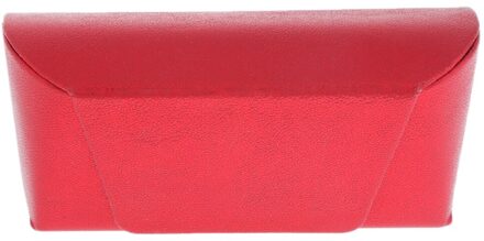Draagbare Glazen Doos Bril Protector Sieraden Organizer Case rood