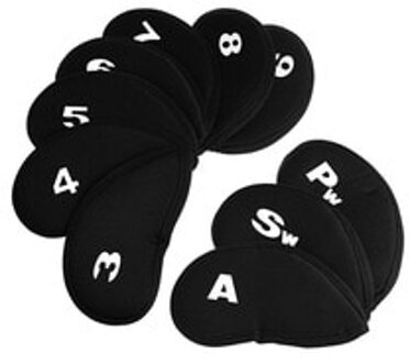 Draagbare Golf Club Head Covers Iron Putter Beschermhoes Putter Headcover Beschermer Set Outdoor Sport Golf Accessoires 10Pcs B(10 stk)