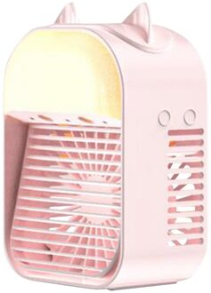 Draagbare Hand Ventilator Mini Luchtkoeler Desktop Usb Kleine Airconditioner Thuis Slaapzaal Outdoor Fan Cartoon Oor Leuke Koelventilator PKB