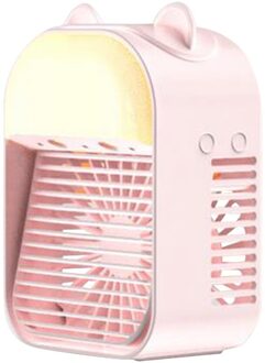Draagbare Hand Ventilator Mini Luchtkoeler Desktop Usb Kleine Airconditioner Thuis Slaapzaal Outdoor Fan Cartoon Oor Leuke Koelventilator PKC