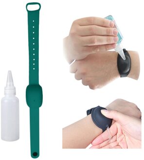 Draagbare Handdesinfecterend Dispenser Handdesinfecterend Doseren Armband Polsband Hand Dispenser Dispensadores De Alcohol Gel Rood