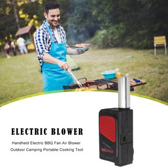 Draagbare Handheld Elektrische Bbq Ventilator Air Blower Voor Outdoor Camping Picknick Barbecue Koken Tool Grill Accessoires