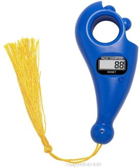 Draagbare Handheld Kwastje Digitale Kralen Teller Vinger Spel Speelgoed Handmatige Reset Decompressie Ontspanning Tool Voor Meditatie N02 20 blauw