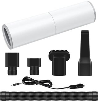 Draagbare Handheld Stofzuiger Voor De Auto 12V 120W 7000Pa Krachtige Zuigkracht Auto Interieur Schoonmaken Nat Droog mini Stofzuiger wit