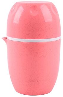 Draagbare Handmatige Juicer Tarwe Stro Cup Vorm Multifunctionele Juicer voor Home Kitchen DIY Sap Verwerking roze