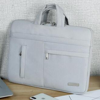 Draagbare Handtas Laptoptas Aktetas Voor Notebook Acer Dell Hp Asus Lenovo 14 14.1 Grijs