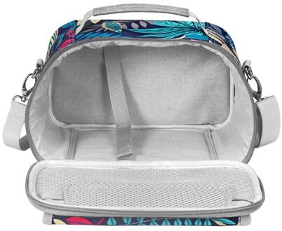 Draagbare Handtassen Carry Case Box Opslag Shulder Tas Met Pocket Voor-Cricut Vreugde 32CA blauw