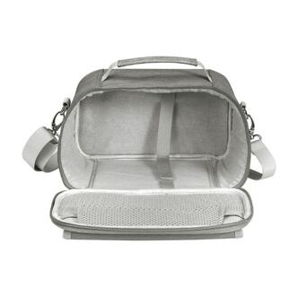 Draagbare Handtassen Carry Case Box Opslag Shulder Tas Met Pocket Voor-Cricut Vreugde 32CA grijs