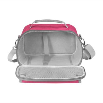 Draagbare Handtassen Carry Case Box Opslag Shulder Tas Met Pocket Voor-Cricut Vreugde 32CA roze