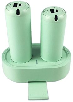 Draagbare Handwarmer 5 In 1 Usb Power Bank Nachtlampje Mobiele Telefoon Houder Power Bank groen