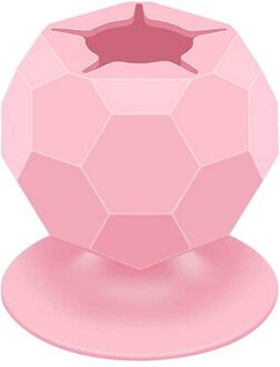 Draagbare Handwerk Afval Collector Huishoudelijke Vinyl Naaien Zuignap Schroot Storage Collector Diy Handwerk Opslag Accessires roze irregular