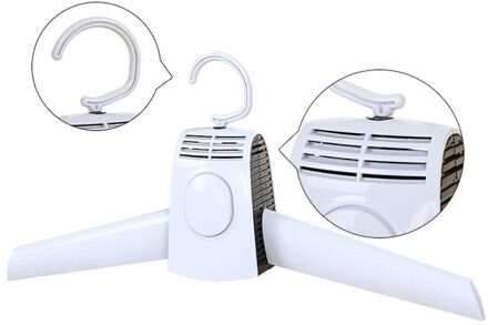 Draagbare Hangers Kleren Elektrische Wasserij Droger Smart Schoenen Droger Rack Jas Voor Winter Home Reizen Staaf Rek Hangers wit