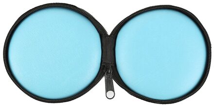 Draagbare Hard Case Pouch Opbergtas Voor Sd-kaart Oortelefoon Hoofdtelefoon Oordopjes 02 blauw