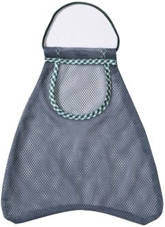 Draagbare Herbruikbare Boodschappentassen Fruit Groente Opbergtas Wasbare Opknoping Polyester Mesh Organizer Handtas Korte Handvat Tote grijs