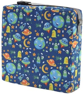 Draagbare Hoge Stoel Pad Booster Eetkamer Verstelbare Afneembare Spons Zitkussen Voor Peuter Kids Baby Blauw