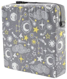 Draagbare Hoge Stoel Pad Booster Eetkamer Verstelbare Afneembare Spons Zitkussen Voor Peuter Kids Baby Grijs