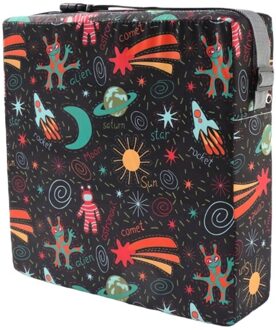 Draagbare Hoge Stoel Pad Booster Eetkamer Verstelbare Afneembare Spons Zitkussen Voor Peuter Kids Baby zwart