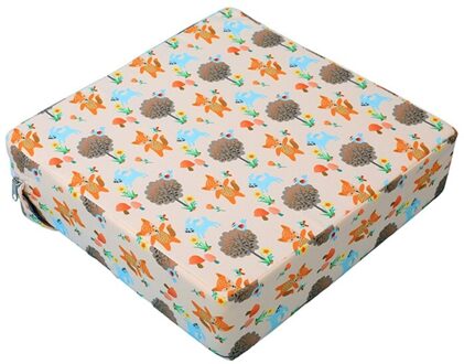 Draagbare Hoge Stoel Pad Booster Reizen Eetkamer Dikker Spons Zitkussen XX9F zwart