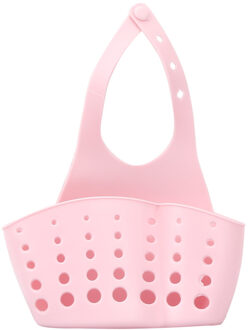 Draagbare Home Opknoping Afvoer Mand Bad Opslag Gereedschap Sink Houder Gadgets roze