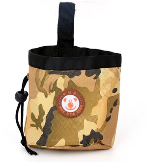 Draagbare Hond Training Pouch Huisdier Behandelen Zak Doggie Huisdier Feed Opbergvak Snack Beloning Heuptas Outdoor Reizen Hond Accessoires Geel
