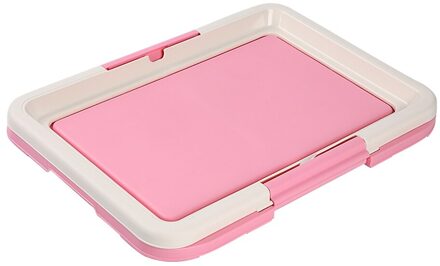Draagbare Hond Training Wc Indoor Honden Potje Huisdier Wc Voor Kleine Honden Katten Kattenbakvulling Doos Puppy Pad Houder Lade dierbenodigdheden Roze