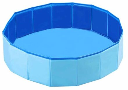 Draagbare Hond Zwembad Hond Zwembad Opvouwbare Hond Bad Zwembad Inklapbare Hond Bad Huisdier Baden Bad Voor Honden Katten huisdier Douche blauw / 80x30cm