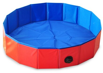 Draagbare Hond Zwembad Hond Zwembad Opvouwbare Hond Bad Zwembad Inklapbare Hond Bad Huisdier Baden Bad Voor Honden Katten huisdier Douche rood / 30x10cm
