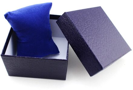 Draagbare Hoogwaardige Horloge Doos Beste Duurzaam Box Case Voor Armband Armband Sieraden Horloge Doos Container caja reloj Blauw