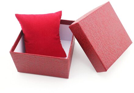 Draagbare Hoogwaardige Horloge Doos Beste Duurzaam Box Case Voor Armband Armband Sieraden Horloge Doos Container caja reloj Rood