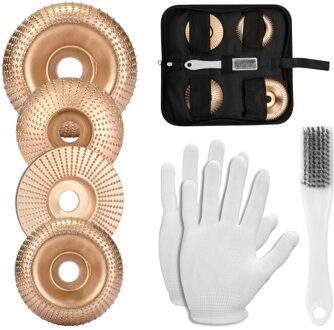 Draagbare Houtbewerking Hoek Slijpschijf Kits Hout Schuren Carving Rotary Tool NO.45 Staal Schurende Schijf Voor Haakse Slijper